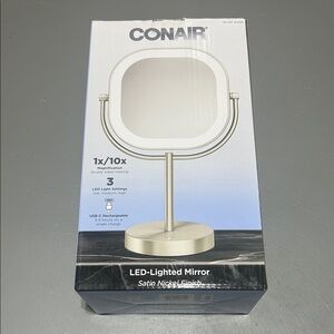 CONAIR LED-Lighted Mirror (Satin Nickel Finish)
